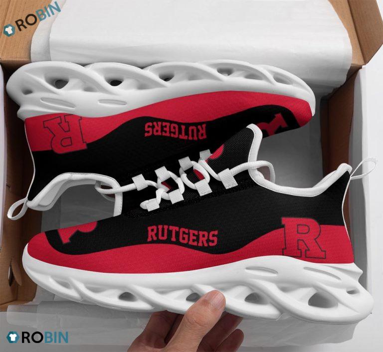 Custom 3D Print Rutgers Scarlet Knights Ncaa Team Shoes, Clunky Sneakers