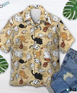 Cute Cat Hawaiian Shirt