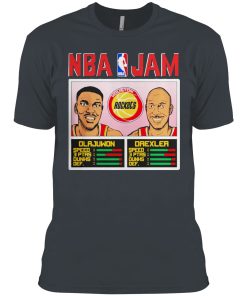 Nba jam rockets olajuwon and drexler shirt