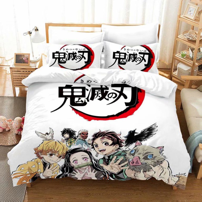 Demon Slayer Bedding Set 3D Printed – Kimetsu no Yaiba Duvet cover, pillow cover