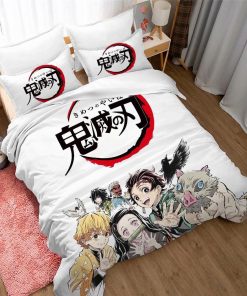 Demon Slayer Bedding Set 3D Printed – Kimetsu no Yaiba Duvet cover, pillow cover Demon Slayer Bedding Set 3D Printed – Kimetsu no Yaiba Duvet cover, pillow cover