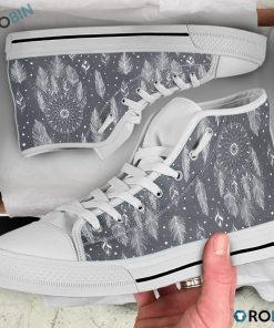 Dreamcatcher Native American Pattern High Top Shoes