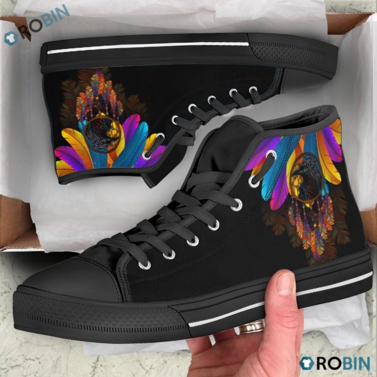 Dreamcatcher Raven High Top Shoes