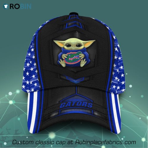 Baby Yoda Hug Florida Gators All Over Print Classic Cap