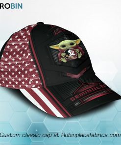 Baby Yoda Hug Florida State Seminoles 3D Printed Cap, Hat Baby Yoda Hug Florida State Seminoles 3D Printed Cap, Hat