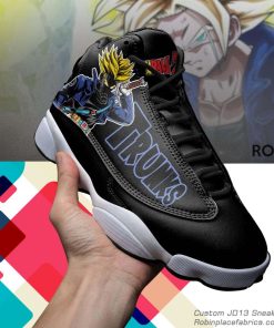 Future trunks  jd 13 sneakers, dragon ball z custom shoes