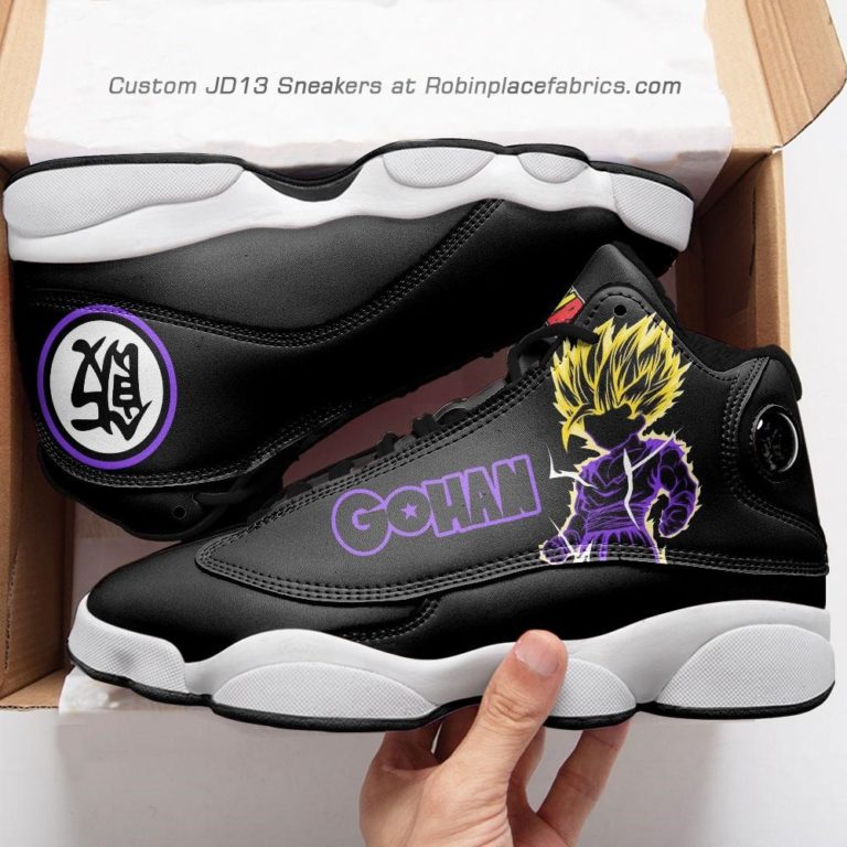 Gohan  jd 13 sneakers, dragon ball z custom shoes