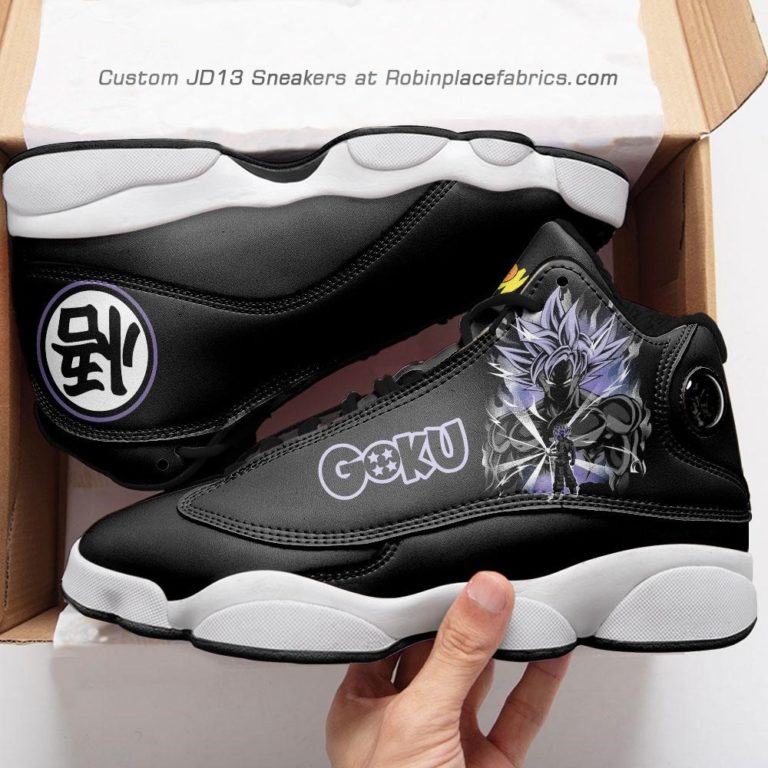 Goku ultra instinct  jd 13 sneakers, dragon ball custom shoes
