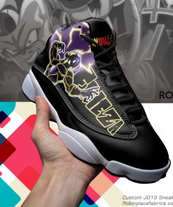 Golden frieza  jd 13 sneakers, dragon ball z custom shoes