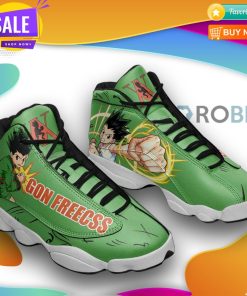 Gon freecss  jd 13 sneakers, hunter x hunter custom shoes Gon freecss  jd 13 sneakers, hunter x hunter custom shoes