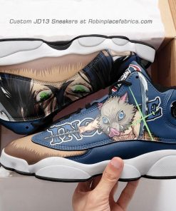 Hashibira inosuke  jd 13 sneakers, demon slayer custom shoes Hashibira inosuke  jd 13 sneakers, demon slayer custom shoes