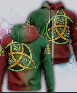 Irish Celtic Knots – St Patrick’s Day 3D AOP Hoodie and Zip