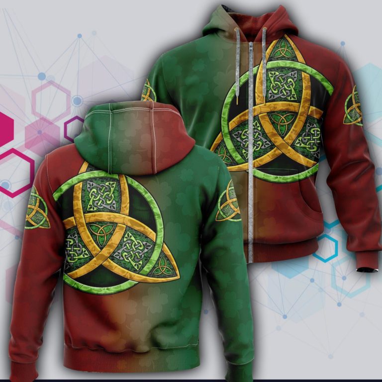 Irish Celtic Knots – St Patrick’s Day 3D AOP Hoodie and Zip