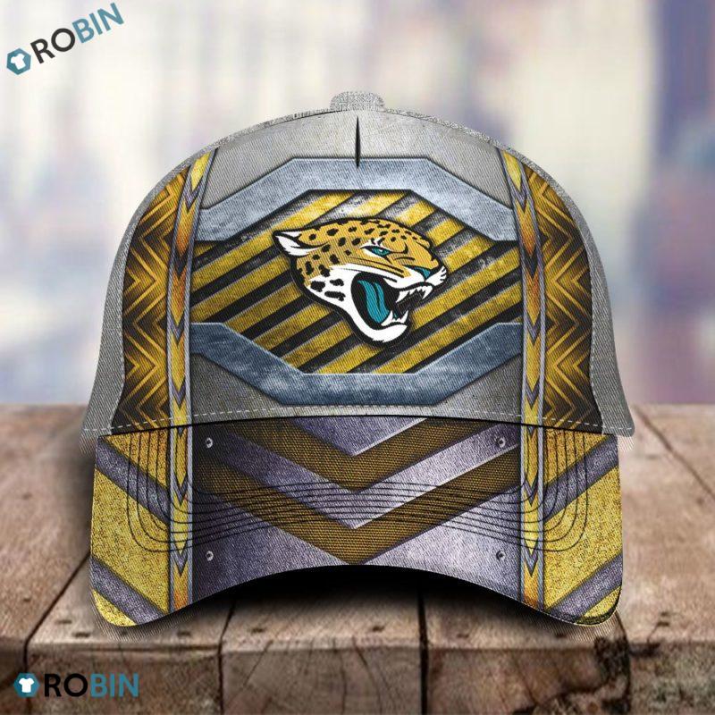 NFL Jacksonville Jaguars Skull All Over Print Caps RobinPlaceFabrics
