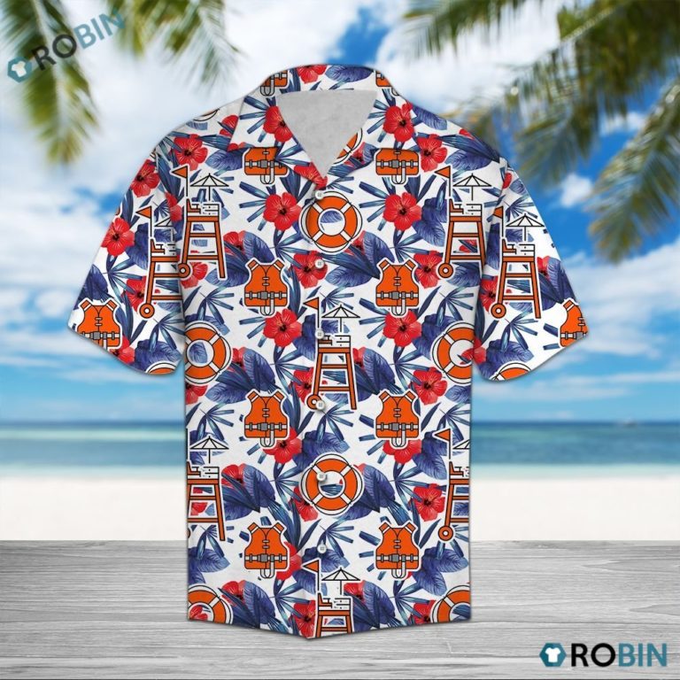 Lifeguard Palm Hawaiian Shirt