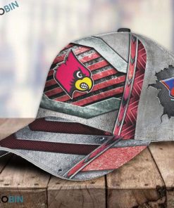 Louisville Cardinals 3D Printed Hat, Classic Cap Louisville Cardinals 3D Printed Hat, Classic Cap