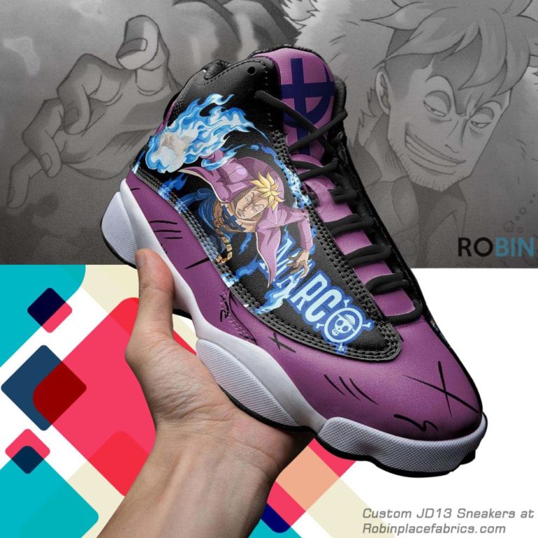Marco the phoenix  jd 13 sneakers, one piece custom shoes