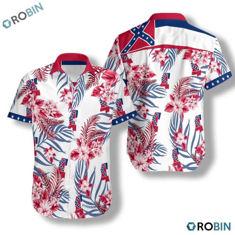 Mississippi Proud Hawaiian Shirt, Button-up T-shirt
