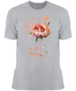 Flamingo I’m still standing multiple sclerosis awareness girl shirt