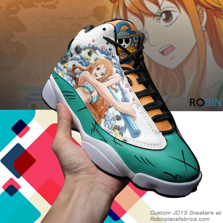 Nami  jd 13 sneakers, one piece custom shoes