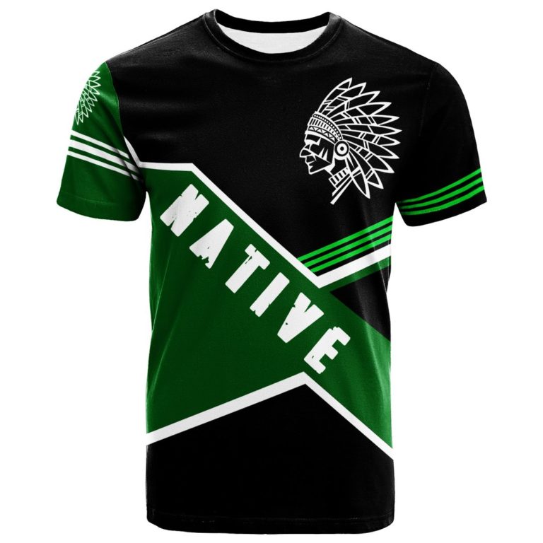 Native American – Chief Green 3D All Over Print T-Shirt