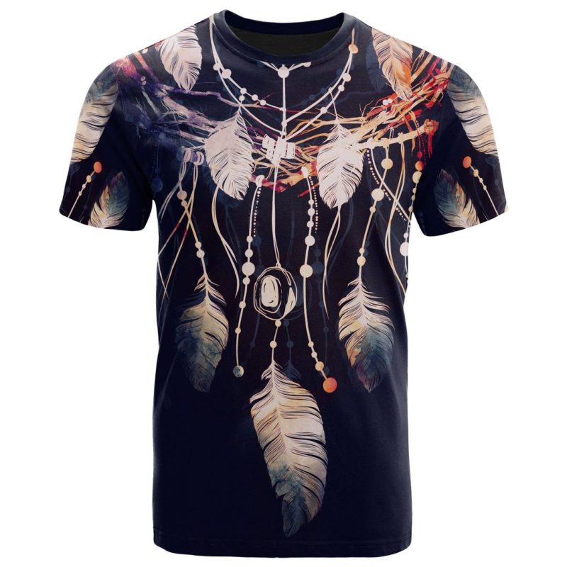 Native American – Dreamcatcher Boho Style 3D All Over Print T-Shirt