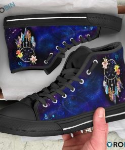 Native American Dreamcatcher Galaxy Blue Style High Top Shoes Native American Dreamcatcher Galaxy Blue Style High Top Shoes