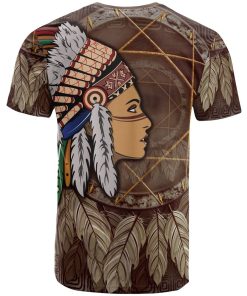 Native American Girls With Dreamcatcher 3D All Over Print T-Shirt