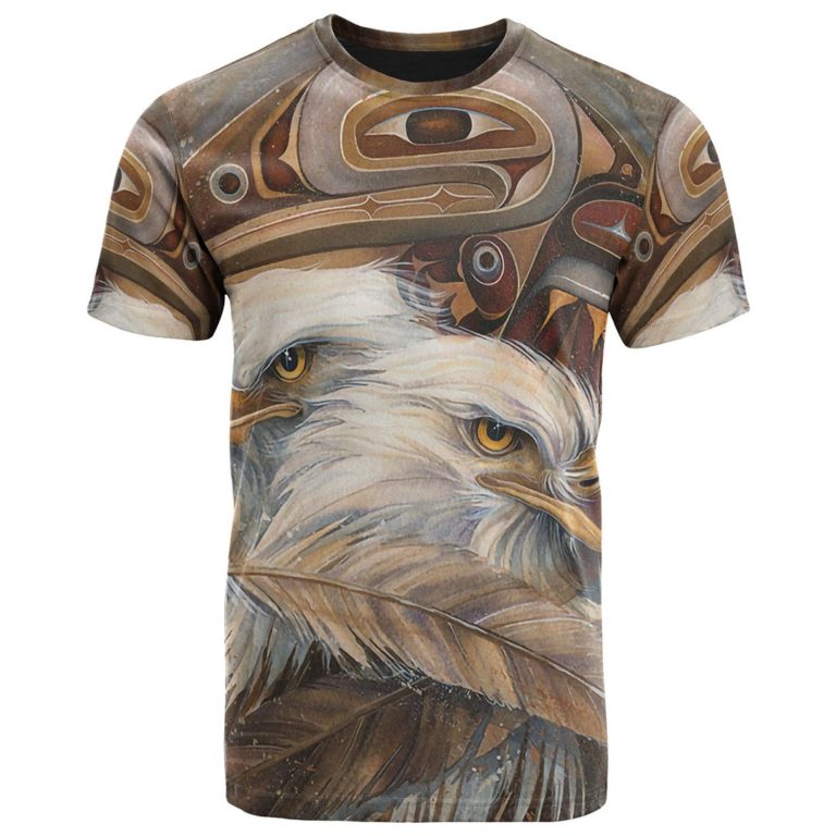 Native American – Haida Eagle Style 3D All Over Print T-Shirt