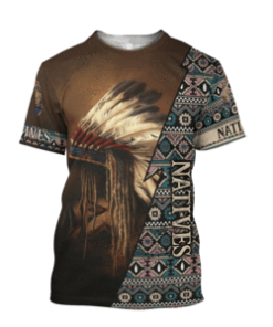 Native American Headdress 3D All Over Print T-Shirt