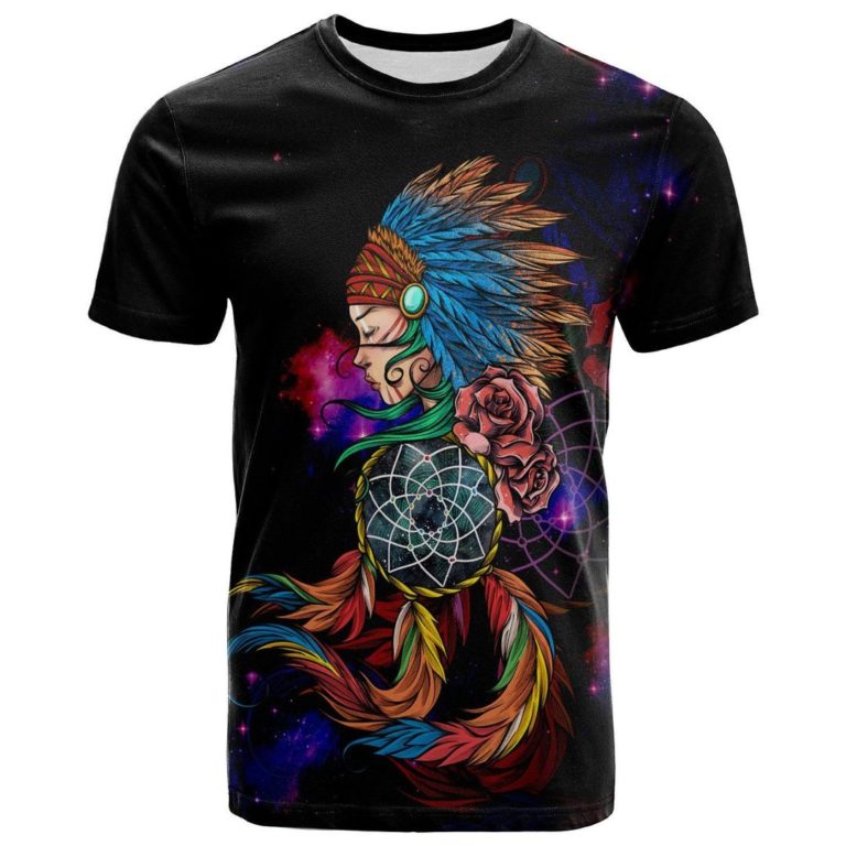 Native American – Native Girl 0308 3D All Over Print T-Shirt
