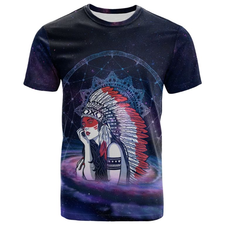 Native American – Native Girl Style 3D All Over Print T-Shirt