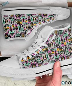 Native American Pattern High Top Shoes 411325