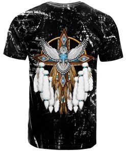 Native American Snowy Owl Mandala 3D All Over Print T-Shirt