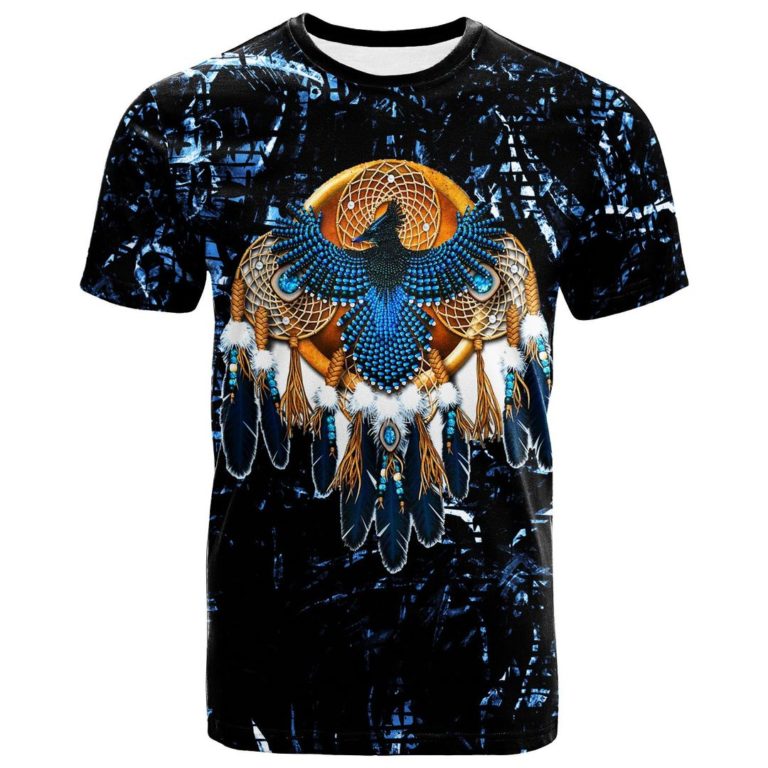 Native American Steller’s Jay Mandal 3D All Over Print T-Shirt