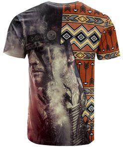 Native American – Warrior Arrow Pattern 3D All Over Print T-Shirt