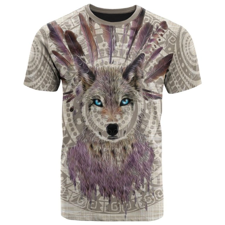 Native American Wolf Boho Style 3D All Over Print T-Shirt