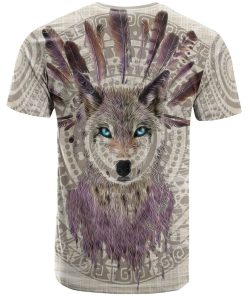 Native American Wolf Boho Style 3D All Over Print T-Shirt