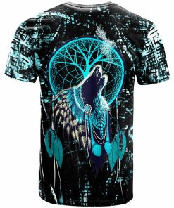 Native American – Wolf Indian Shaman 3D All Over Print T-Shirt