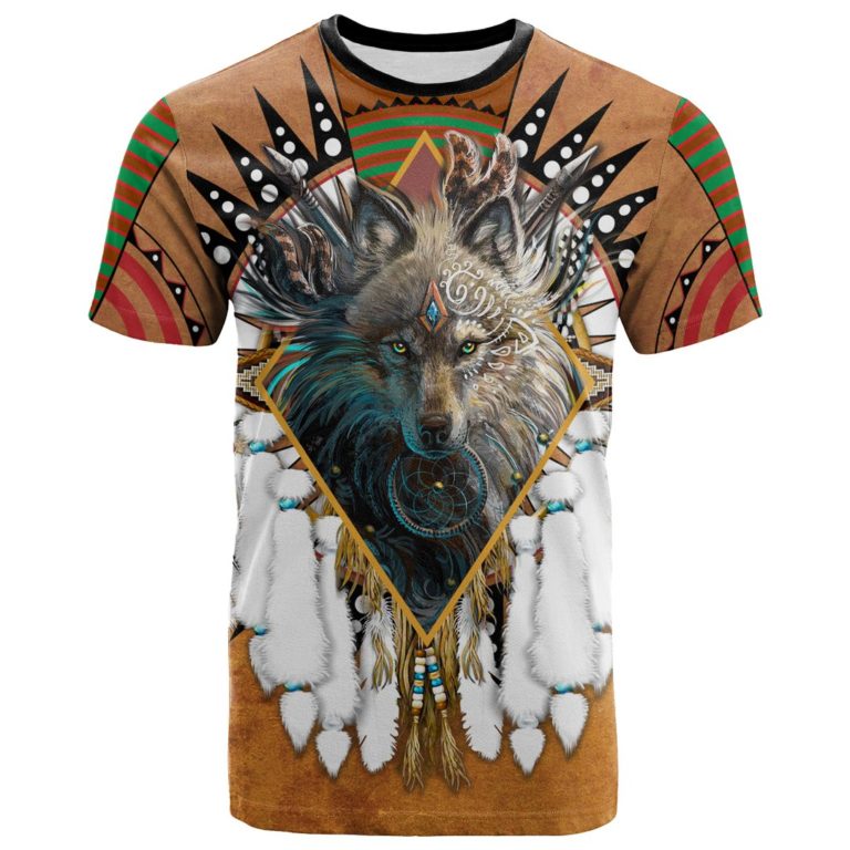 Native American Wolf Legends 3D All Over Print T-Shirt