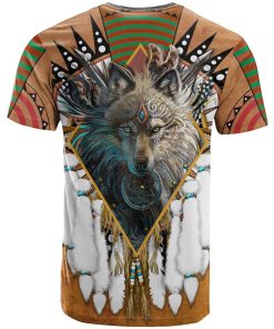 Native American Wolf Legends 3D All Over Print T-Shirt