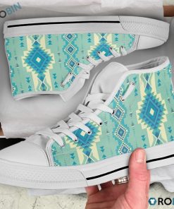 Native Pattern High Top Shoes