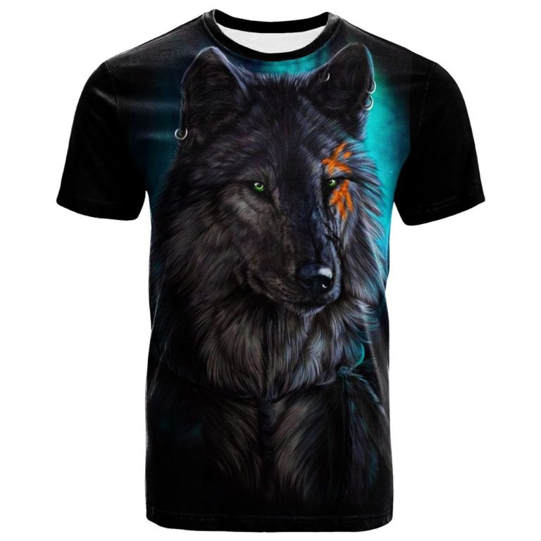 Native Wolf Forest 3D All Over Print T-Shirt