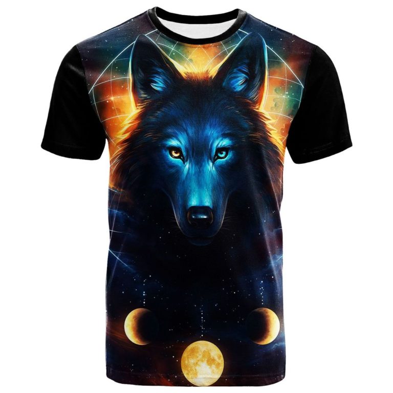 Native Wolf Wild 3D All Over Print T-Shirt