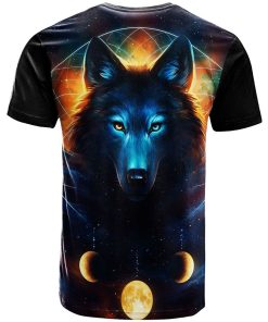 Native Wolf Wild 3D All Over Print T-Shirt Native Wolf Wild 3D All Over Print T-Shirt
