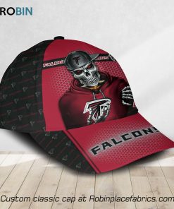 NFL Atlanta Falcons Skull Full Print Cap, Hat