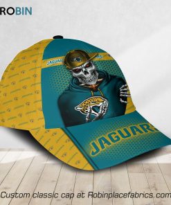 NFL Jacksonville Jaguars Skull All Over Print Caps NFL Jacksonville Jaguars Skull All Over Print Caps