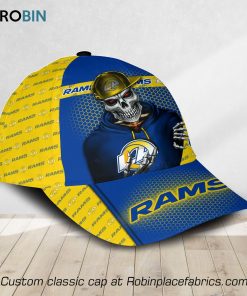 NFL Los Angeles Rams Skull 3D Printed Classic Caps