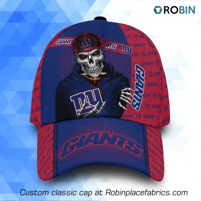 NFL New York Giants Skull Full Print Cap, Hat