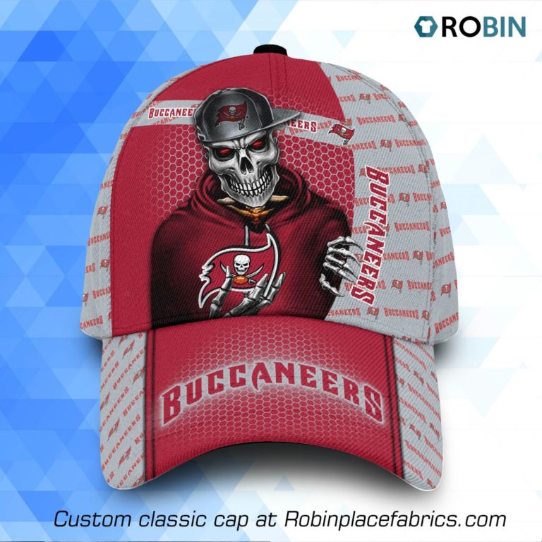NFL Tampa Bay Buccaneers Skull 3D Printed Classic Caps